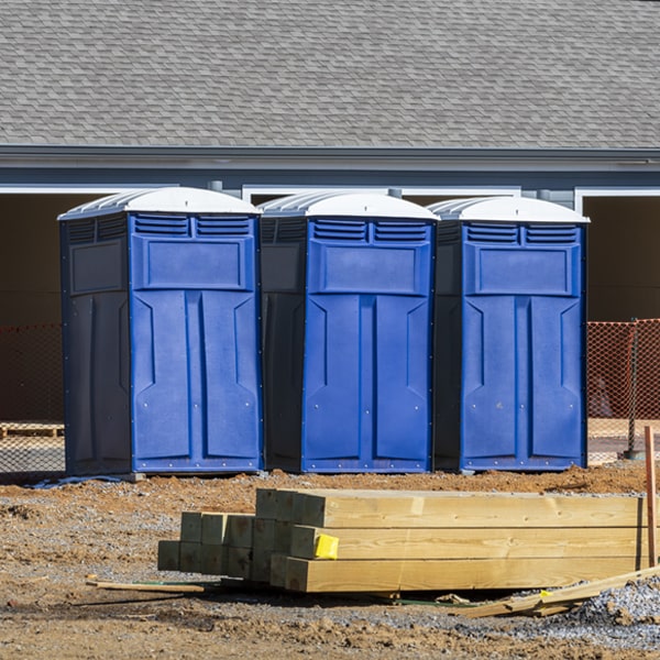 are there any restrictions on where i can place the porta potties during my rental period in Gibson Iowa